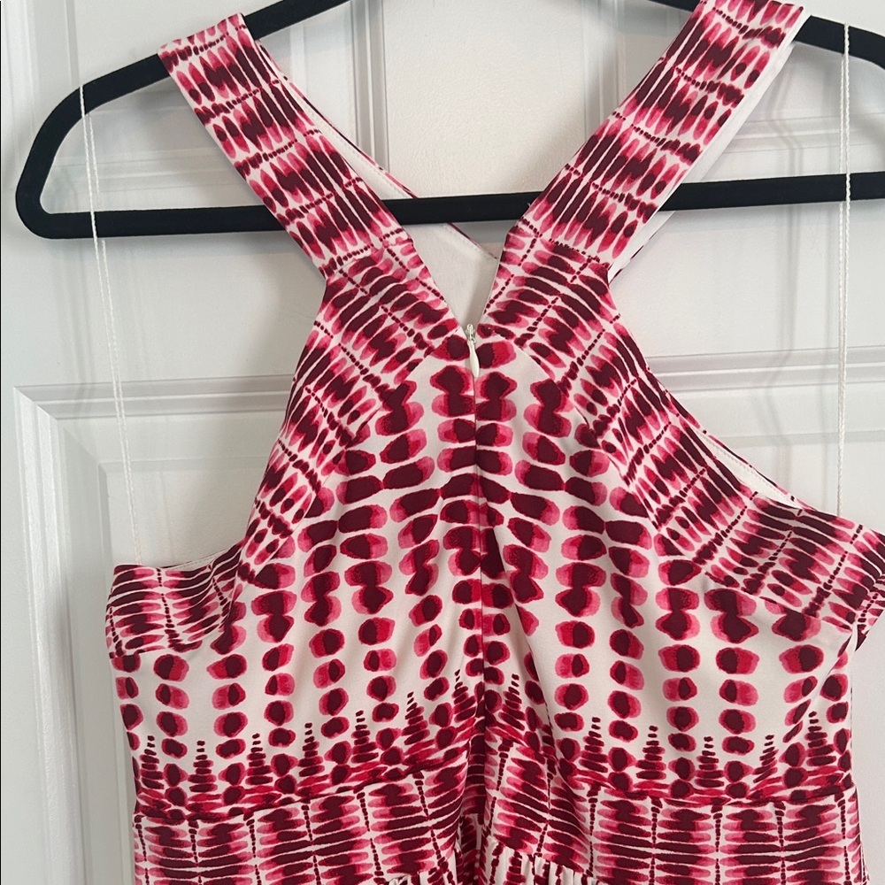 Pink, Red and White Maxi Dress - Picture 5 of 6